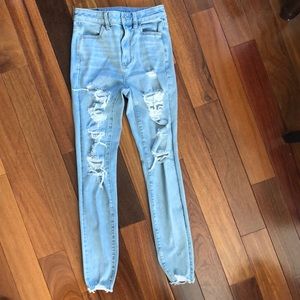American Eagle size 0 stretch highest rise jegging